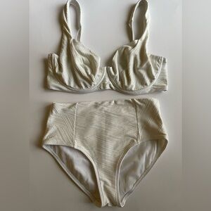 Sea Level Australia Cream Push Up Bikini Swimwear Swim Suit Size 10